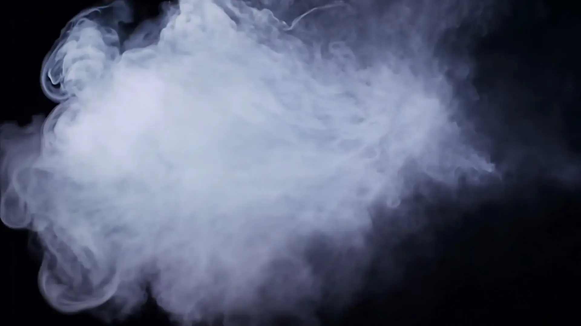 Realistic Smoke Burst Overlay for Dark Cinematic Logo Animation